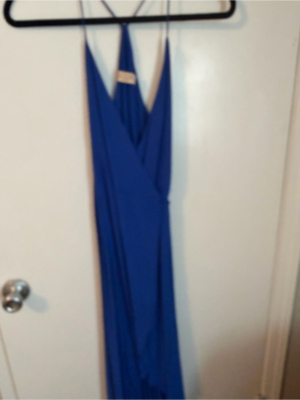 Lucy Love Royal Blue Spaghetti-Strap Maxi Dress
